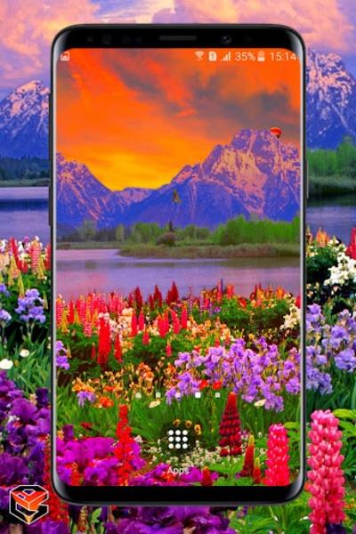 Valley of Flowers live wallpaper Captura de pantalla 3