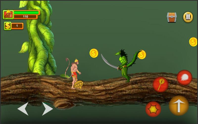 Hanuman Adventure Indian game Скриншот 2
