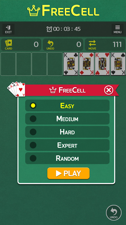 FreeCell - Classic Card Game Capture d'écran 1