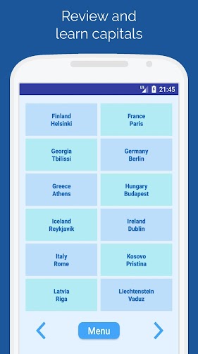 Schermata Capitals of the countries Quiz 2