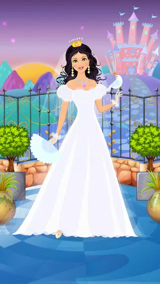 Princess Wedding Dress Up Game Ekran Görüntüsü 0