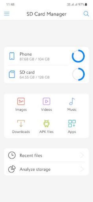 SD Card Manager For Android應用截圖第2張