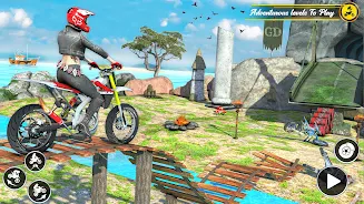 Schermata Motor Bike Race: Stunt Driving 1