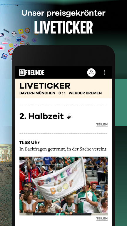 11FREUNDE - News & Liveticker应用截图第1张