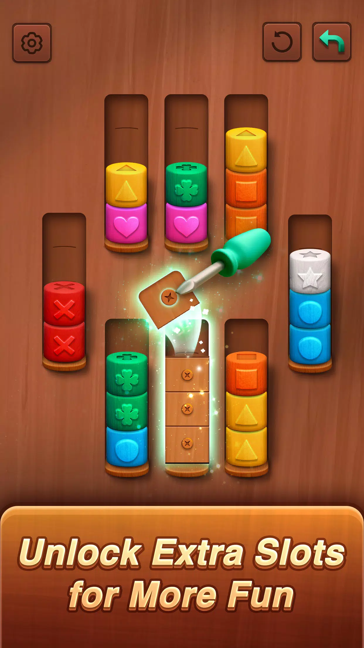 Color sort: Wood Cylinder Saga應用截圖第1張