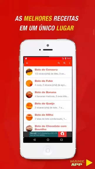 Receitas de Bolos Caseiros Screenshot 0