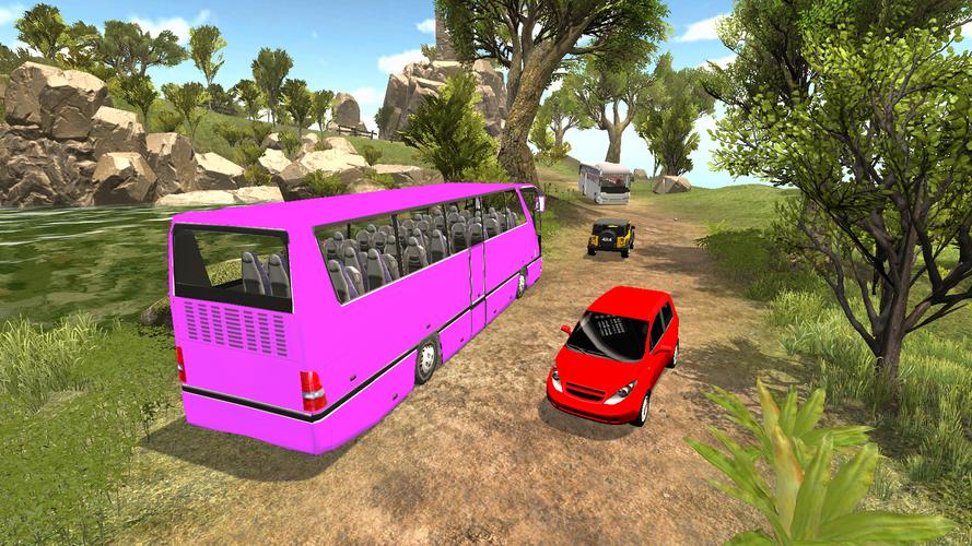 Offroad Bus Climb Hill Racing Schermafbeelding 2