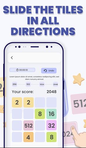 2048 Merge: Puzzle Challenge Captura de tela 1