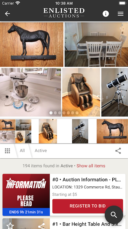 Enlisted Auctions Tangkapan skrin 3