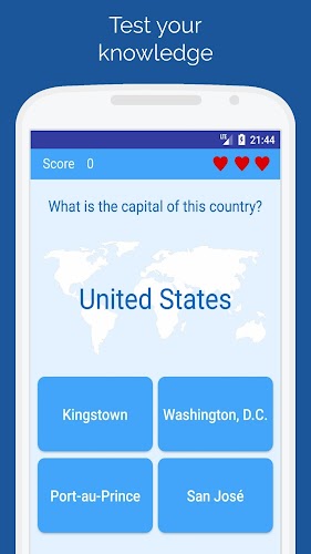 Schermata Capitals of the countries Quiz 0