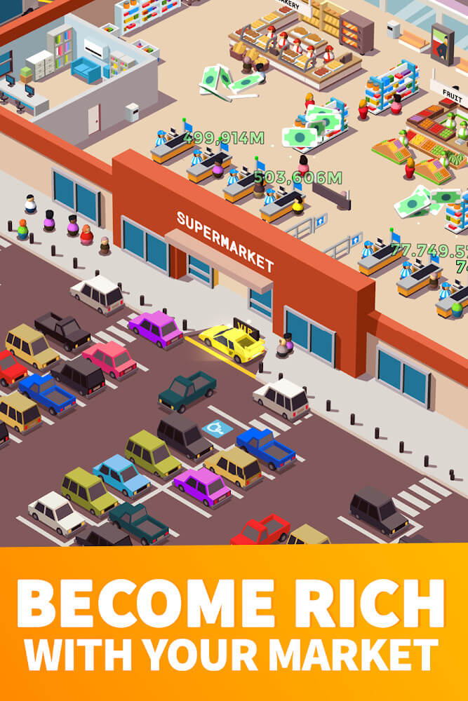 Idle Supermarket Tycoon Mod Screenshot 1