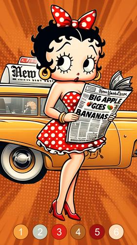 Betty Boop Vintage Coloring應用截圖第2張