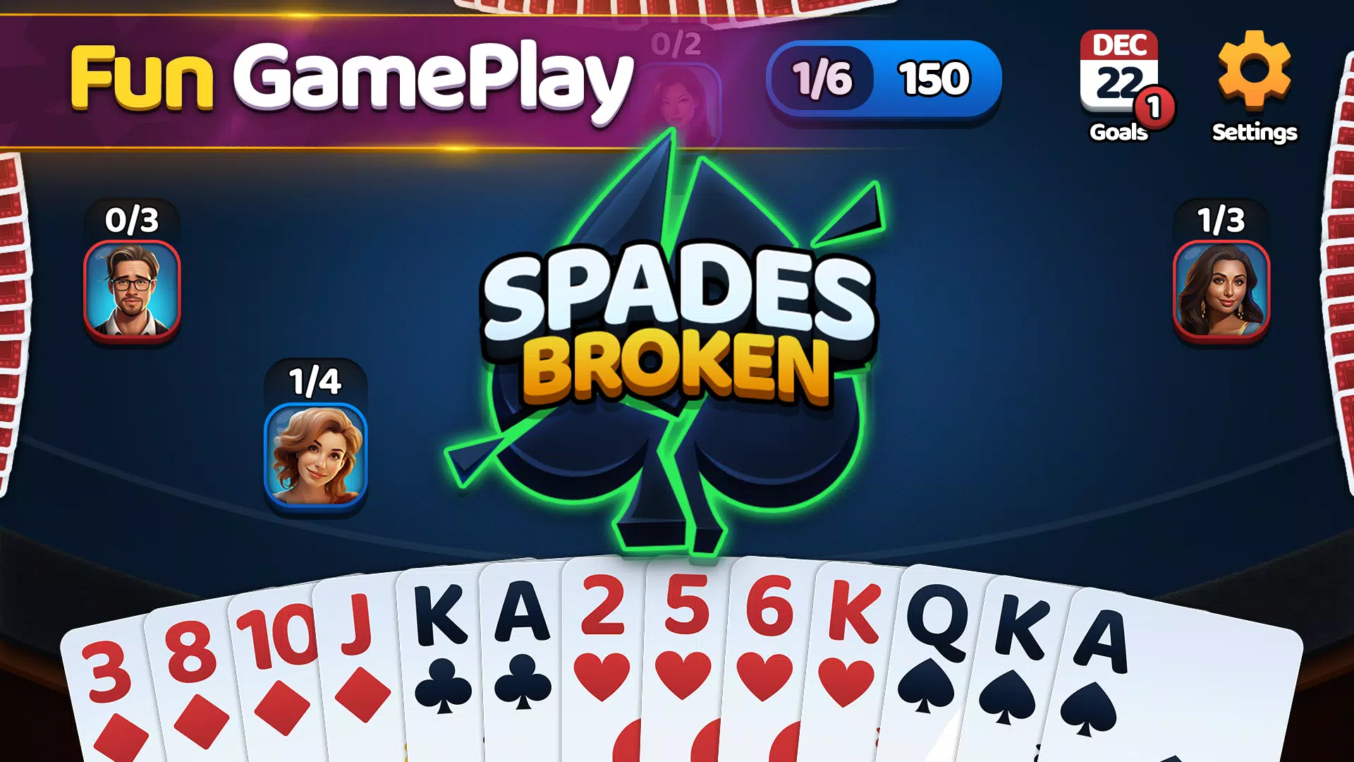 Spades: Classic Card Game Screenshot 3