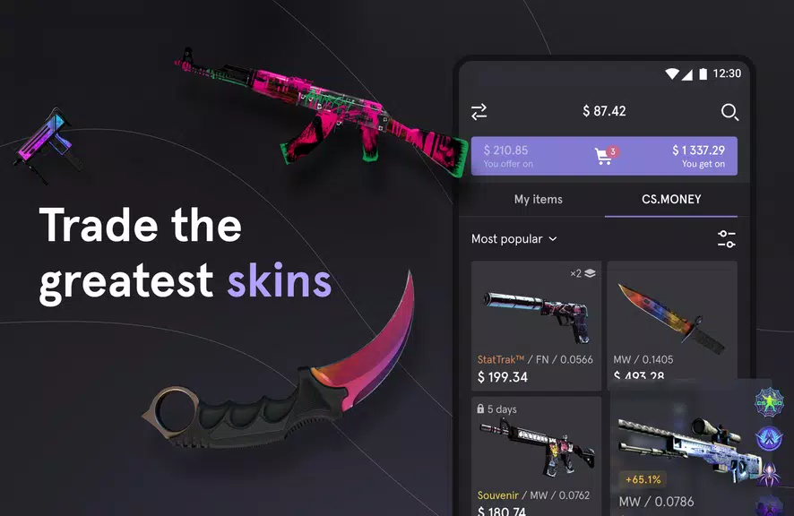 CS.MONEY ‒ Trade CS:GO skins ဖန်သားပြင်ဓာတ်ပုံ 0