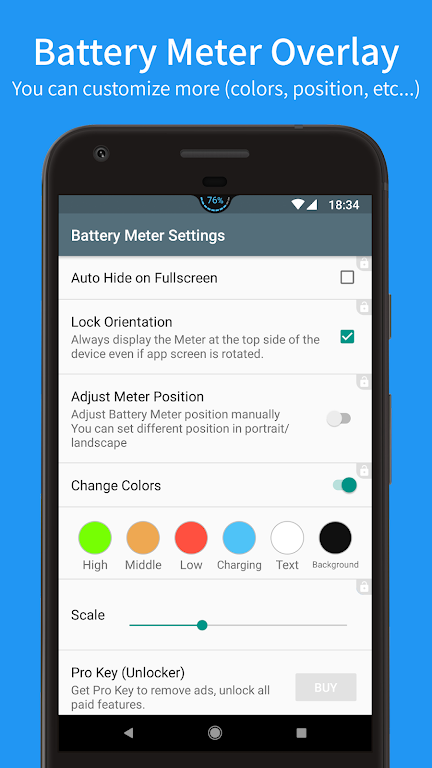 Battery Meter Overlay ภาพหน้าจอ 3