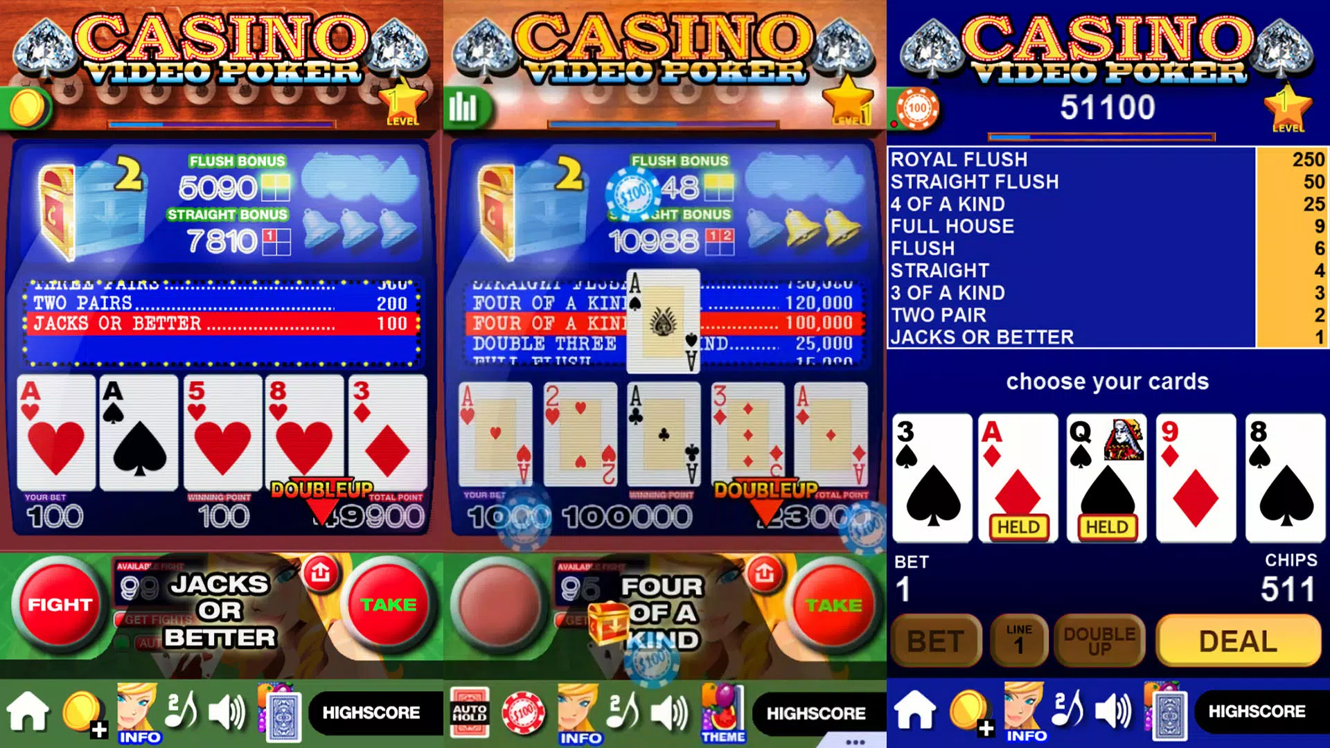 Casino Video Poker スクリーンショット 2