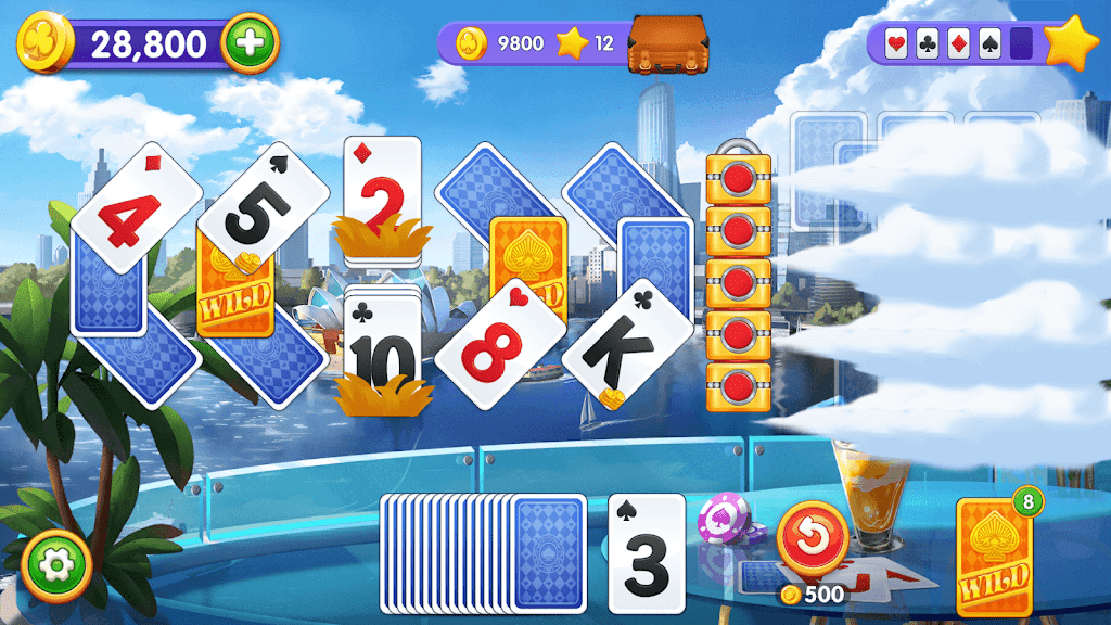 Solitaire Trip: Classic Tripeaks Card Game Screenshot 2