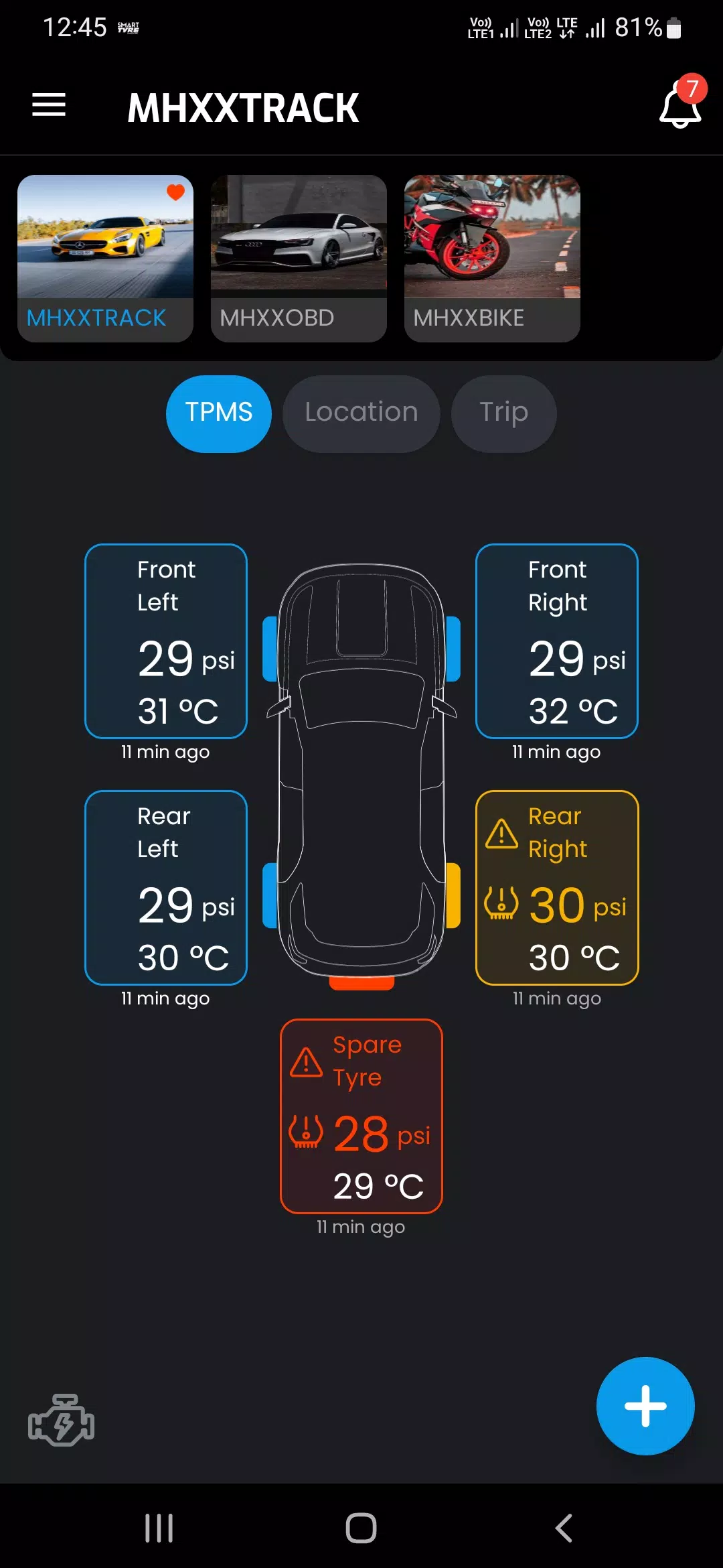 SMART TYRE CAR & BIKE應用截圖第0張