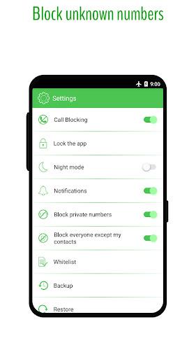 Phone Call Blocker - Blacklist Screenshot 1