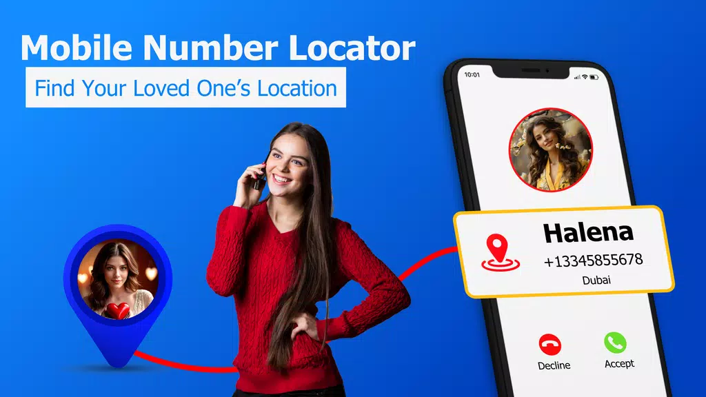 Schermata GPS Mobile Number locator App 0