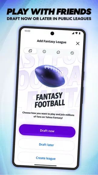 Schermata Yahoo Fantasy Football, Sports 1