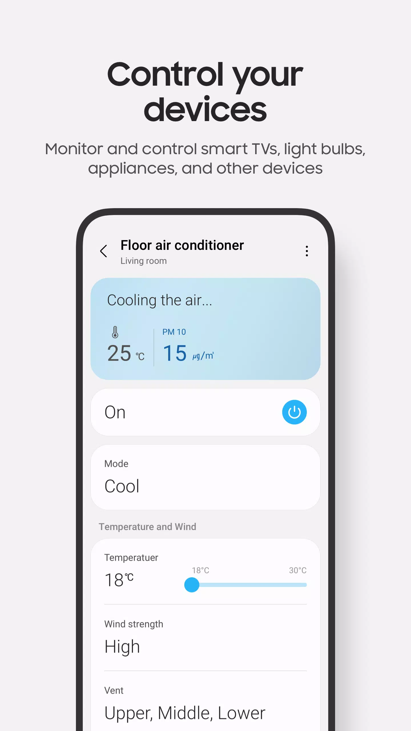 Schermata SmartThings 2