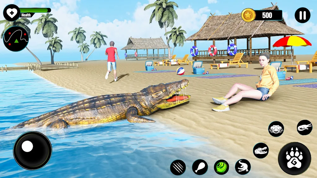 Crocodile Attack Animal games Ảnh chụp màn hình 1