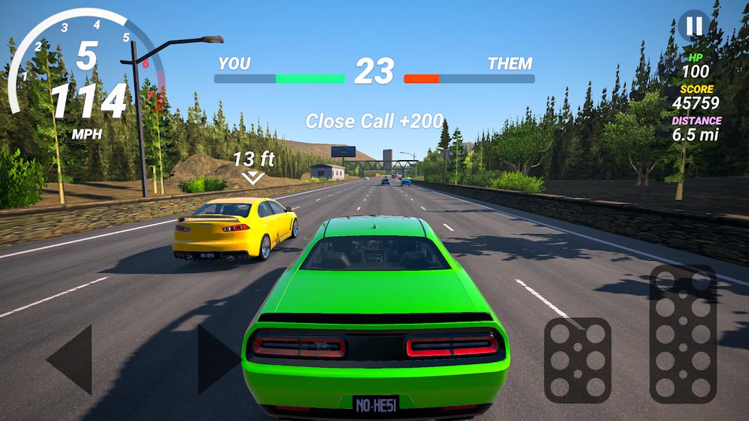 No Hesi Car Traffic Racing Mod Screenshot 1