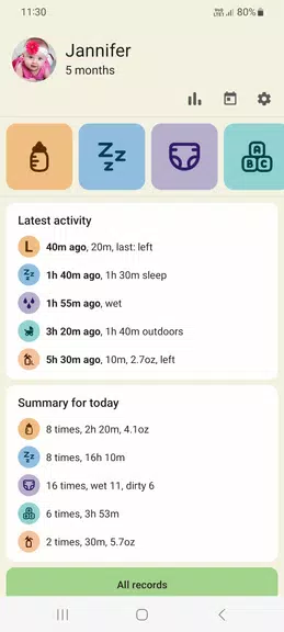 Baby tracker - feeding, sleep應用截圖第0張