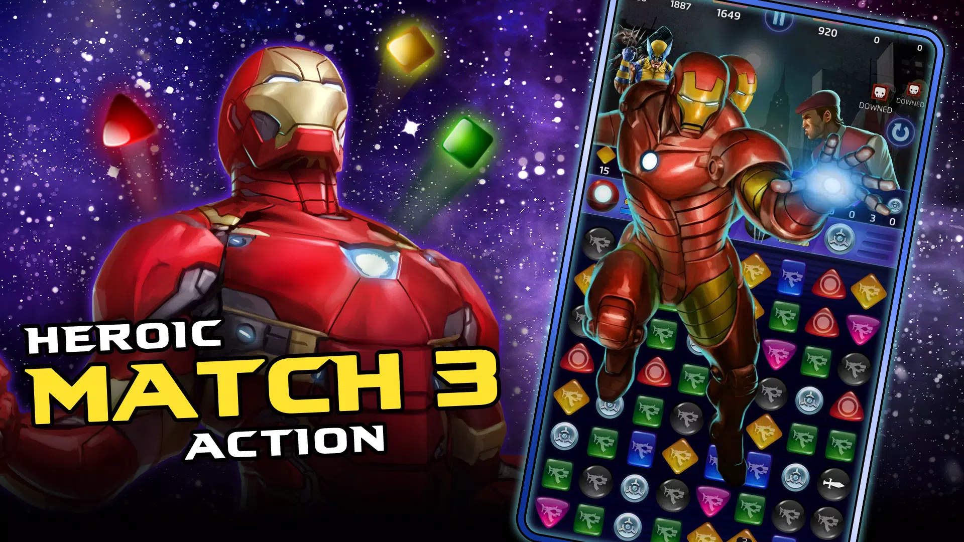 MARVEL Puzzle Quest: Match RPG Screenshot 1