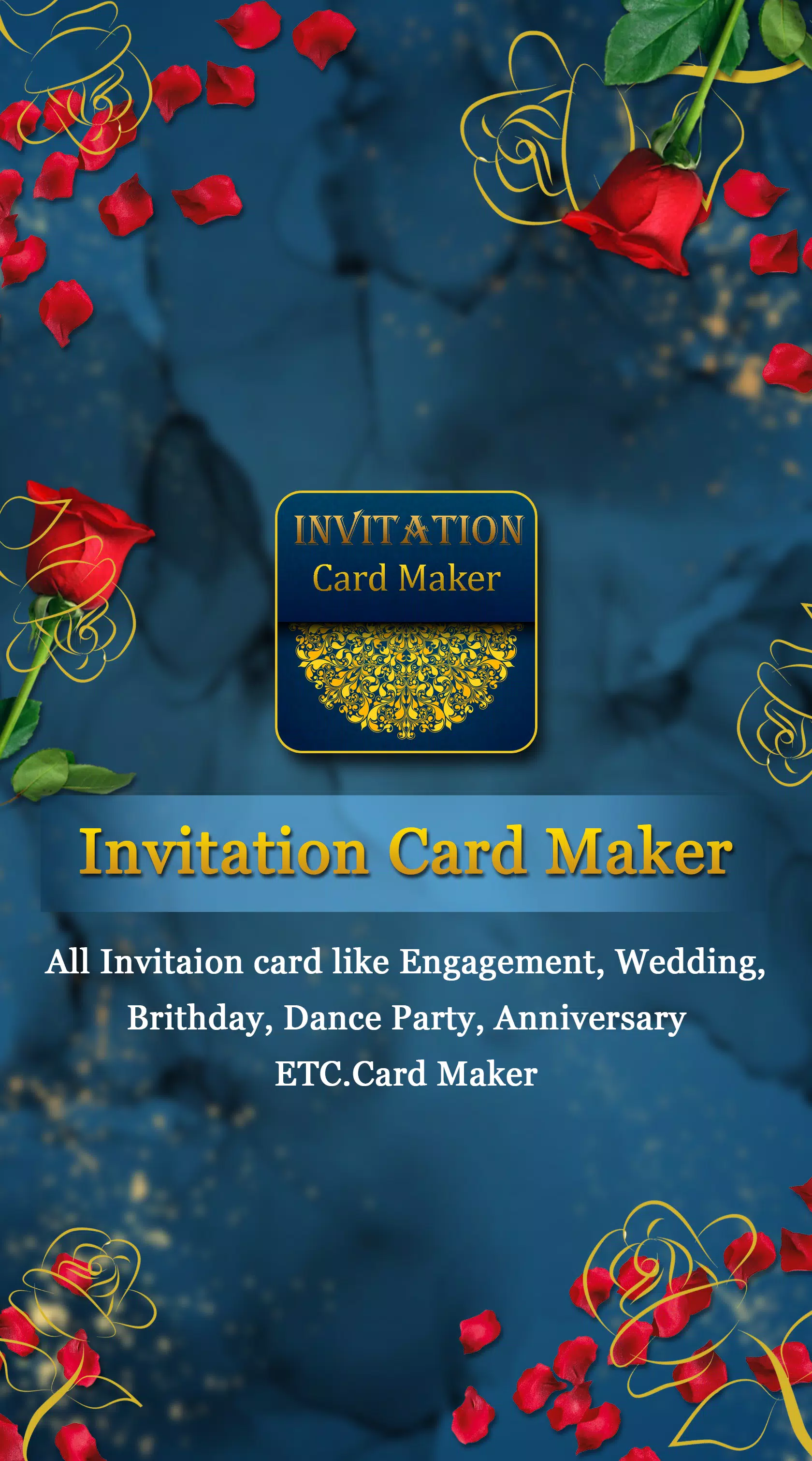 Invitation Card Maker ภาพหน้าจอ 0