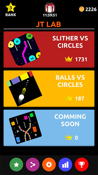 Slither vs Circles: All in One Mod Capture d'écran 0