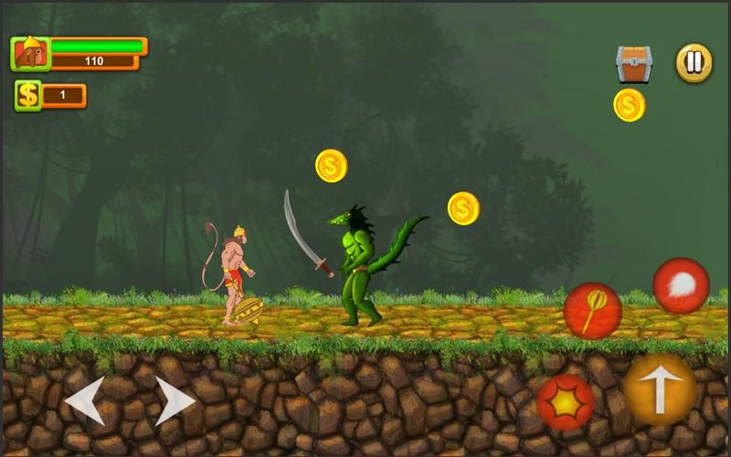Hanuman Adventure Indian game Скриншот 0