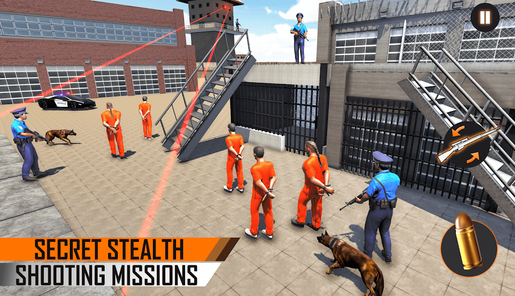 Prisoner Sniper Shooting 3D Gun Games Ảnh chụp màn hình 0