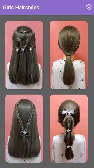 Girls Hairstyles Step By Step ภาพหน้าจอ 0
