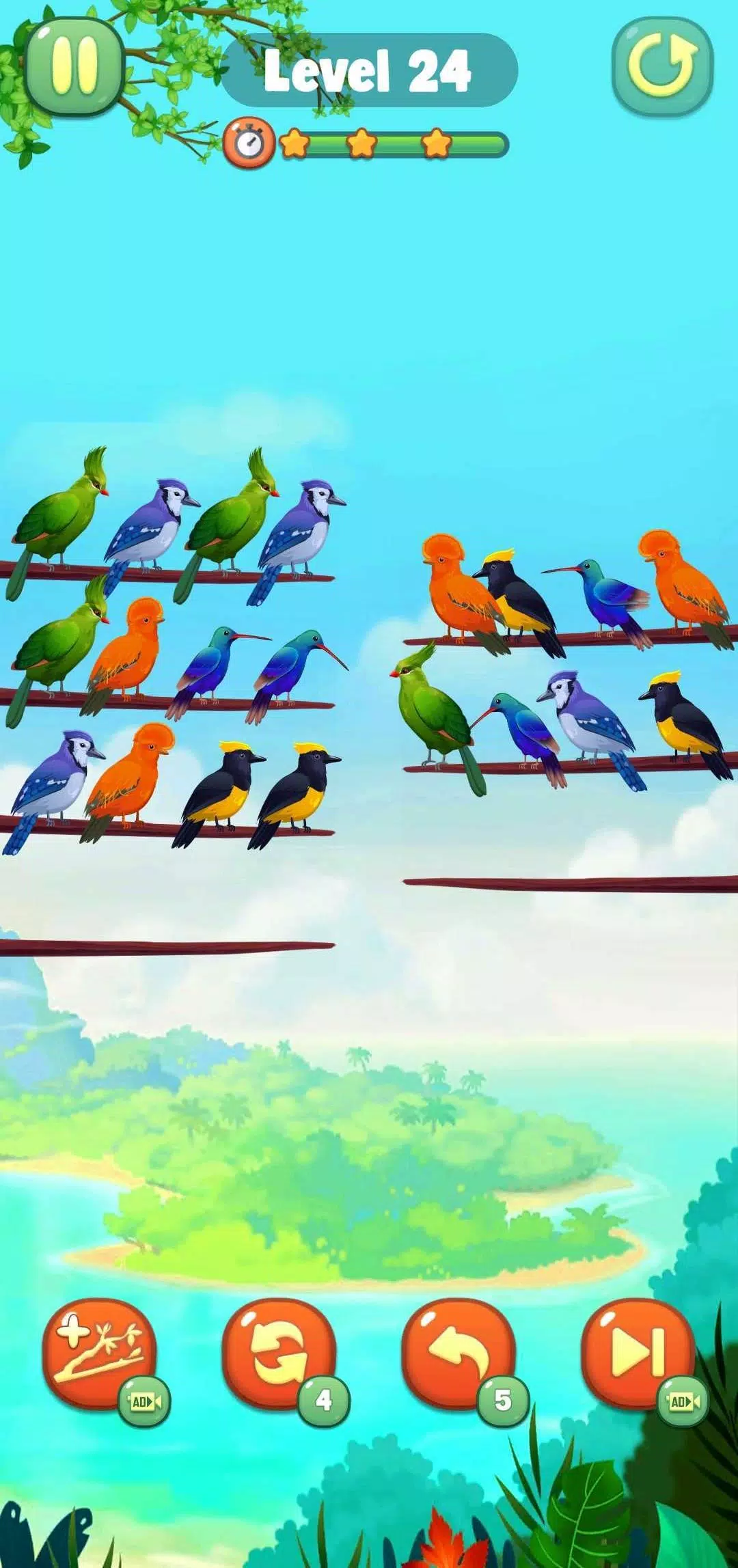 Bird Sort Captura de pantalla 3