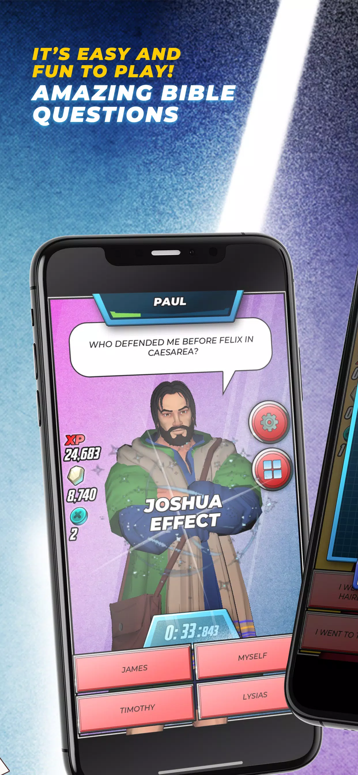 Bible Trivia Game: Heroes Schermafbeelding 2