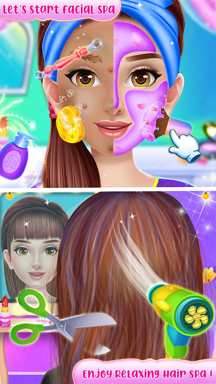 Doll makeup salon girl game Screenshot 1