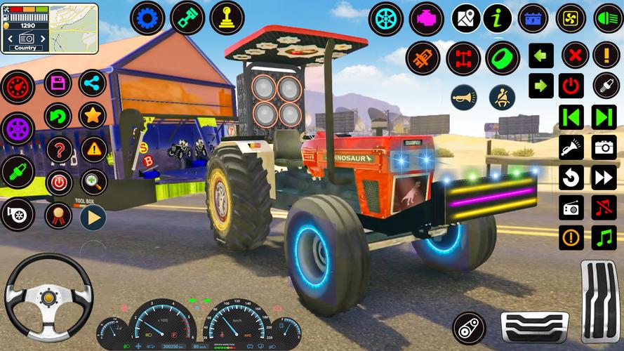 Indian Tractor Tochan Game 3d ภาพหน้าจอ 0