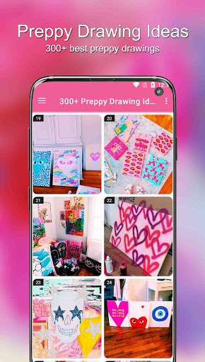 300+ Preppy Drawing Ideas Captura de pantalla 0