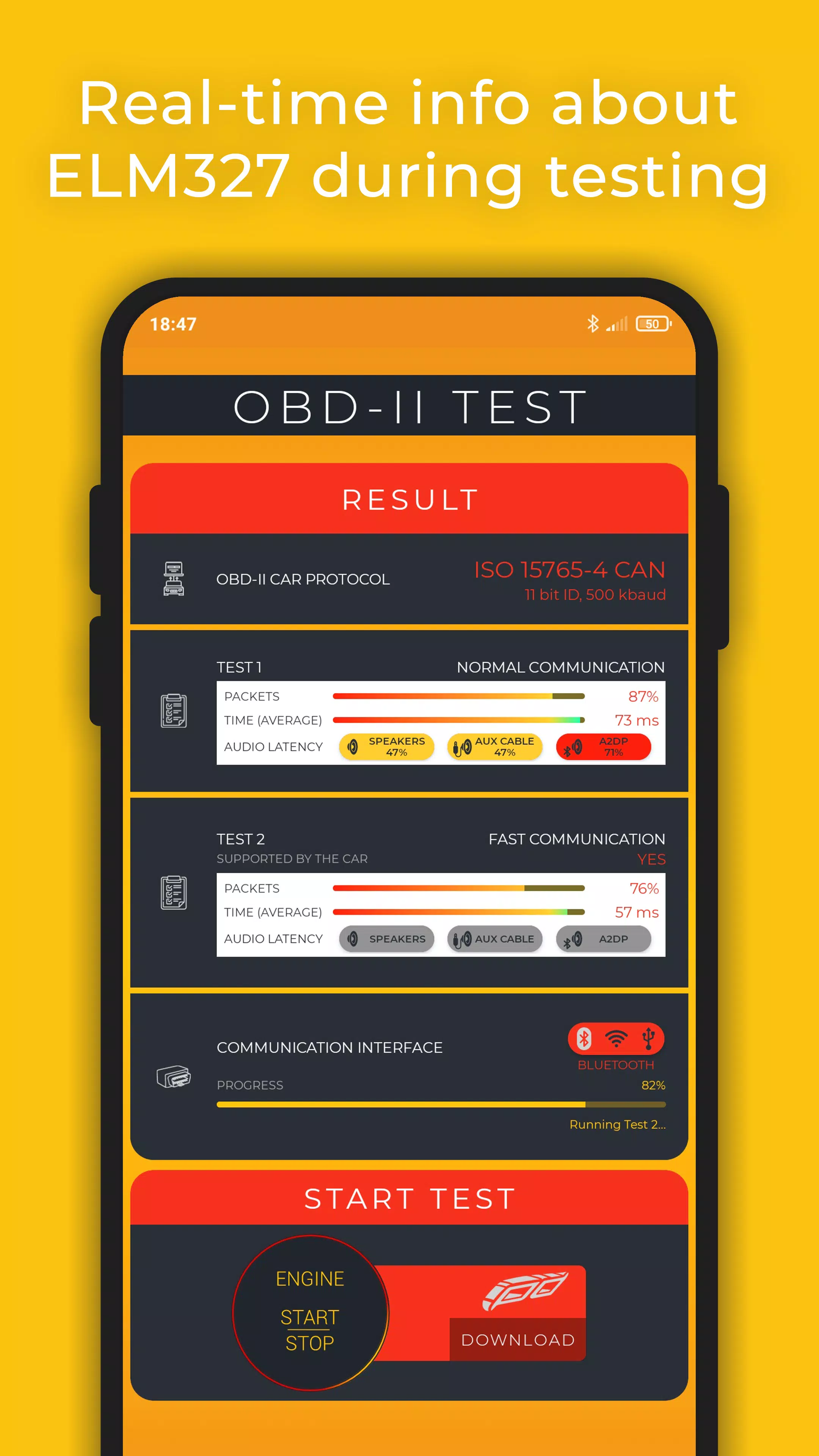 OBD2 Test Скриншот 3