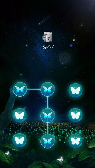 AppLock Theme Flying Butterfly Schermafbeelding 0