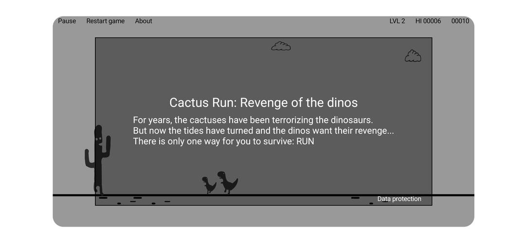 Cactus Run: The Dinos' revenge Скриншот 0