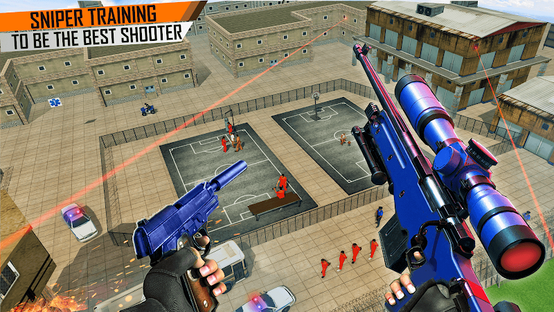 Prisoner Sniper Shooting 3D Gun Games Скриншот 2