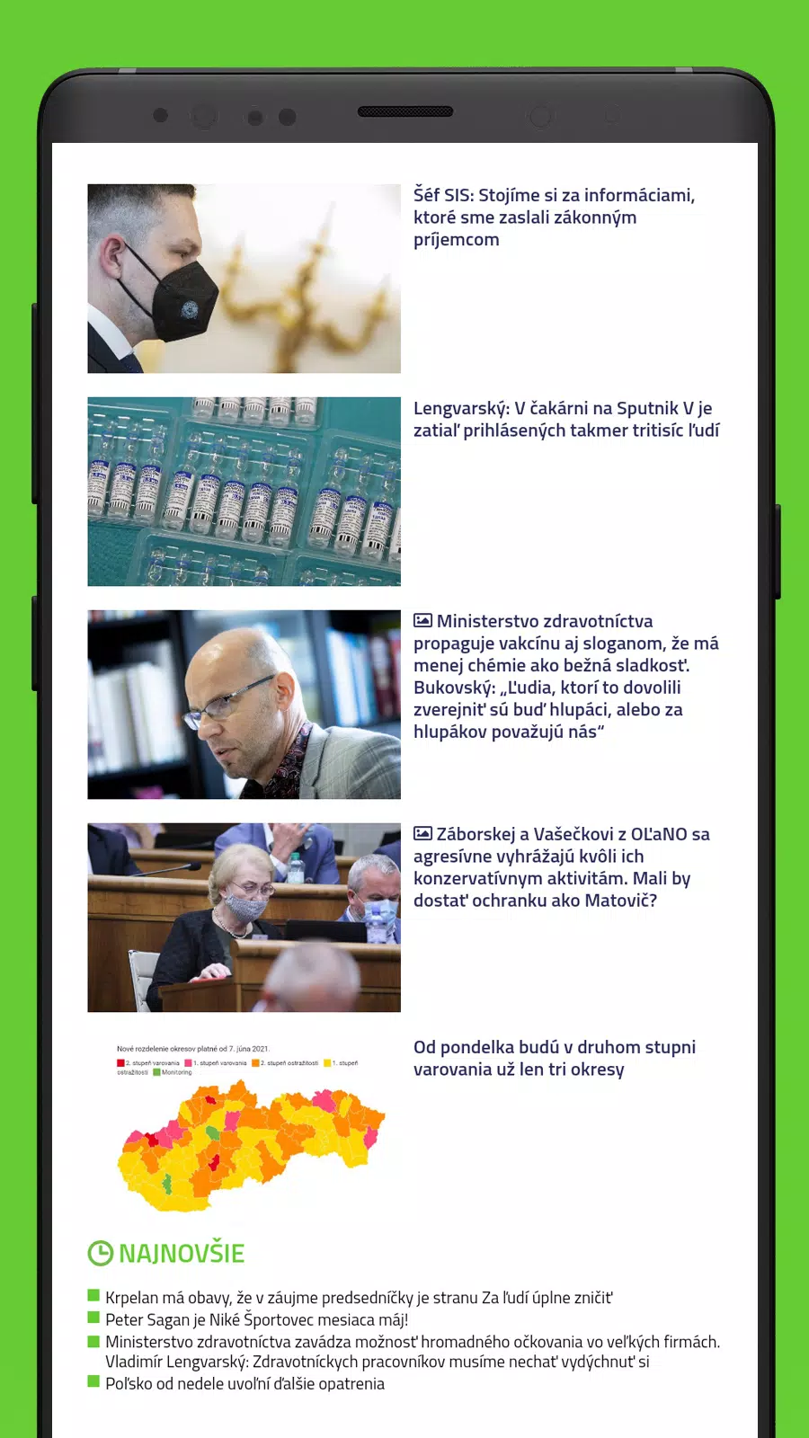 HLAVNÉ SPRÁVY應用截圖第1張