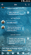 SMS Messages Bubble Rain Theme Tangkapan skrin 1