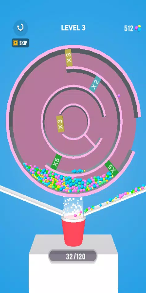 Multi Maze 3D : Spin & Collect Скриншот 0