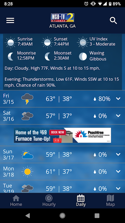 WSB-TV Weather Captura de tela 2