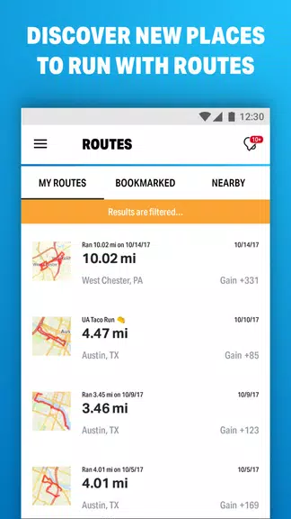 Map My Run powered by Outside ภาพหน้าจอ 2