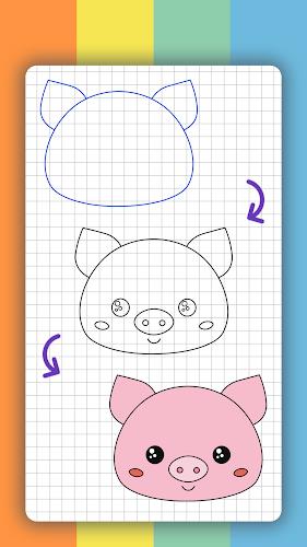 How to draw cute animals Screenshot 3